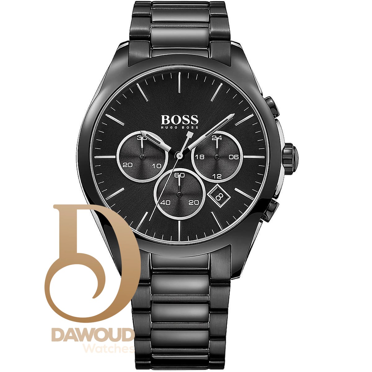 1513365-hugo-boss-watch-men-black-metal-onyx ساعة هوغو بوس للرجال 1513365 - Image 1