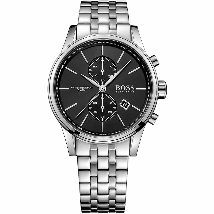 1513383-hugo-boss-watch-men-silver-metal-jet ساعة هوغو بوس للرجال 1513383 - الصورة 1