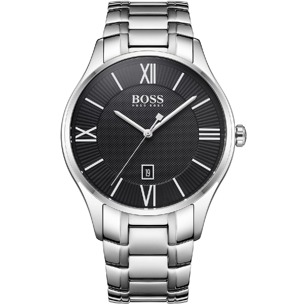 1513488-hugo-boss-watch-men-silver-metal-governor ساعة هوغو بوس للرجال 1513488 - Image 1