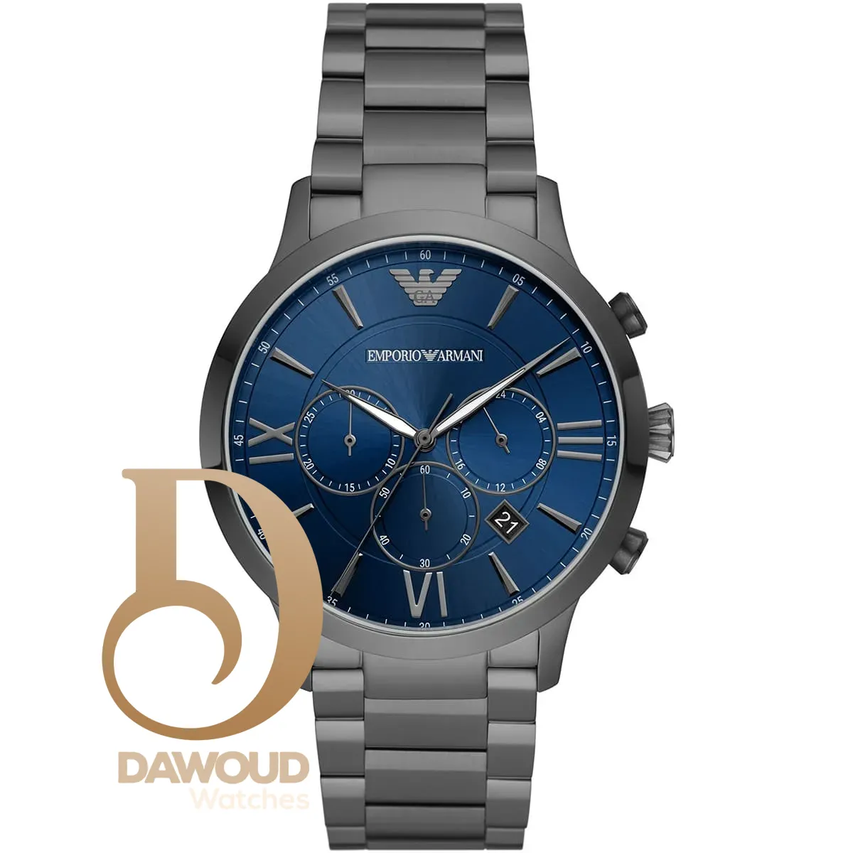 ar11348-emporio-armani-watch-men-blue-dial-stainless-steel-metal-gray-strap-quartz-battery-analog-chronograph-giovanni ساعة امبوريو ارماني للرجال AR11348 - Image 1
