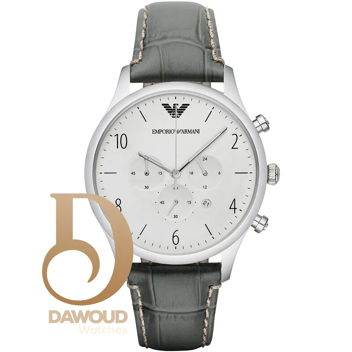 ar1861-emporio-armani-watch-men-white-dial-leather-gray-strap-quartz-battery-analog-chronograph-luigi-xlarge ساعة امبوريو ارماني للرجال AR1861 - الصورة 1