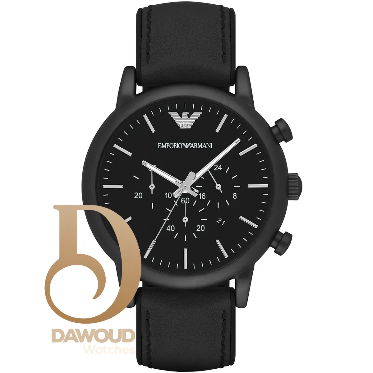 ar1970-emporio-armani-watch-men-black-dial-leather-strap-quartz-battery-analog-chronograph-luigi-xlarge ساعة امبوريو ارماني للرجال AR1970 - الصورة 1