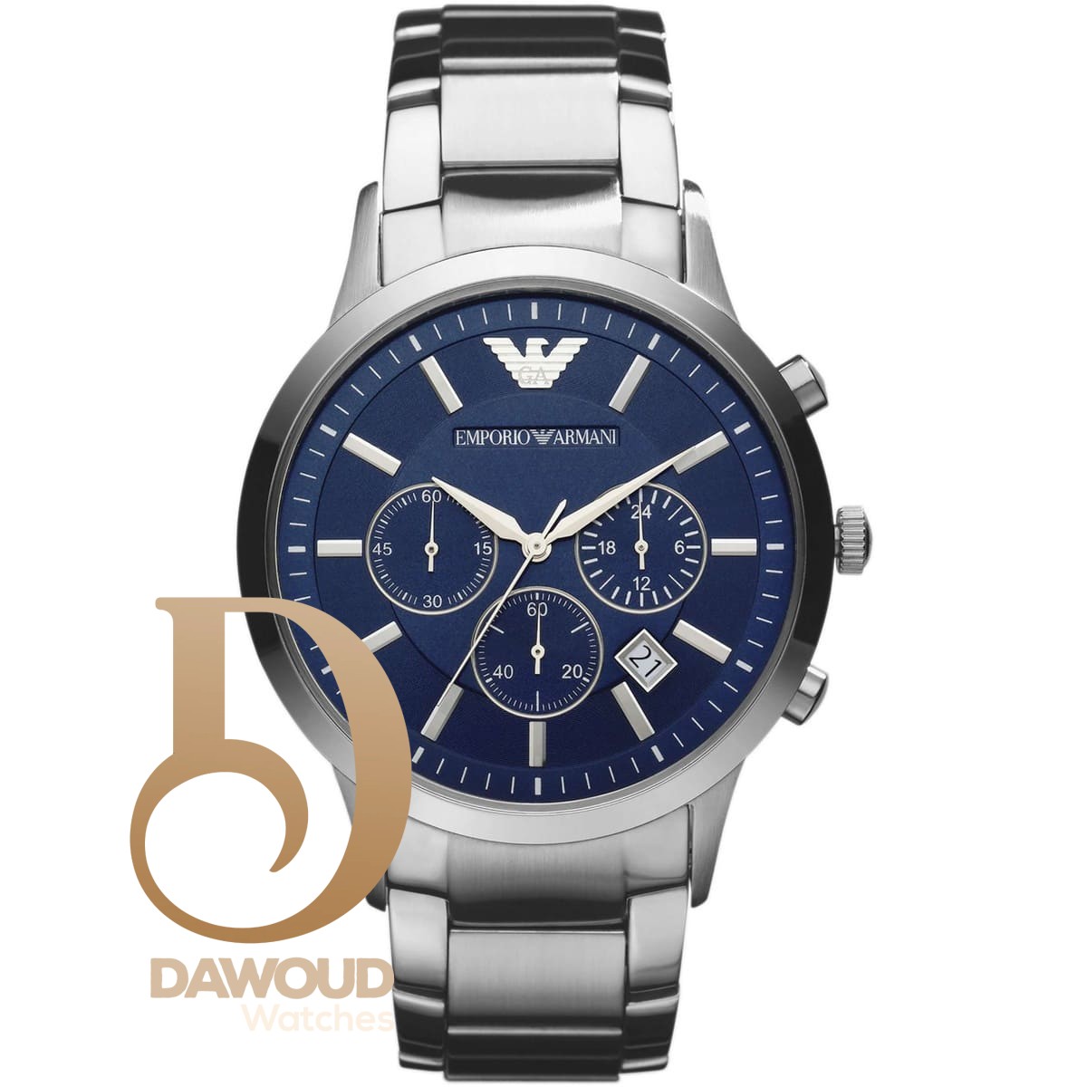 ar2448-emporio-armani-watch-men-silver-metal-stainless-steel-renato ساعة امبوريو ارماني للرجال AR2448 - Image 1