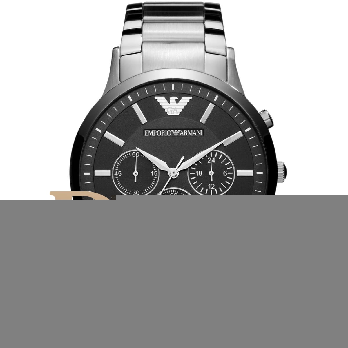 ar2460-emporio-armani-watch-men-silver-metal-stainless-steel-renato ساعة امبوريو ارماني للرجال AR2460 - الصورة 1