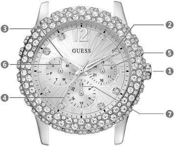 ساعة جيس للنساء W0335L1 1 guess watch W0335L1 manual