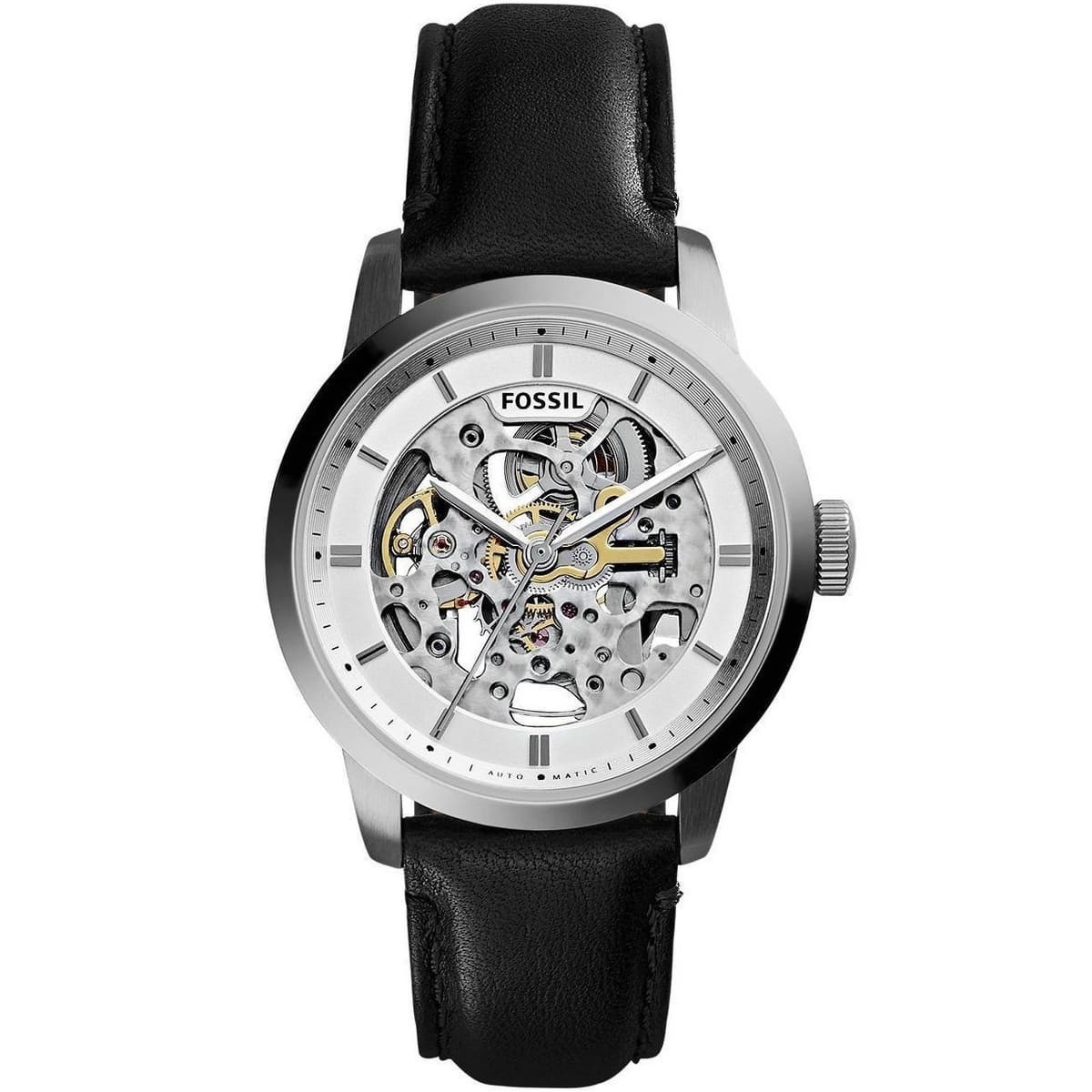 me3085-fossil-watch-men-black-leather-townsman ساعه-فوسيل-للرجال ME3085 - الصورة 1