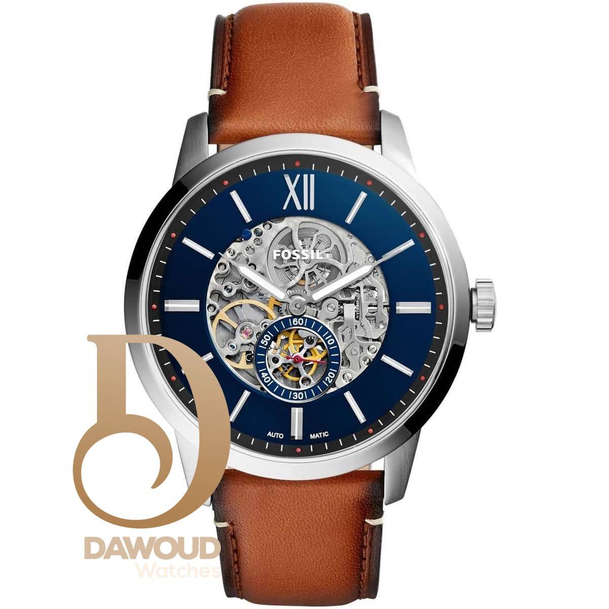 me3154-fossil-watch-men-brown-leather-townsman ساعه فوسيل للرجال ME3154 - Image 1