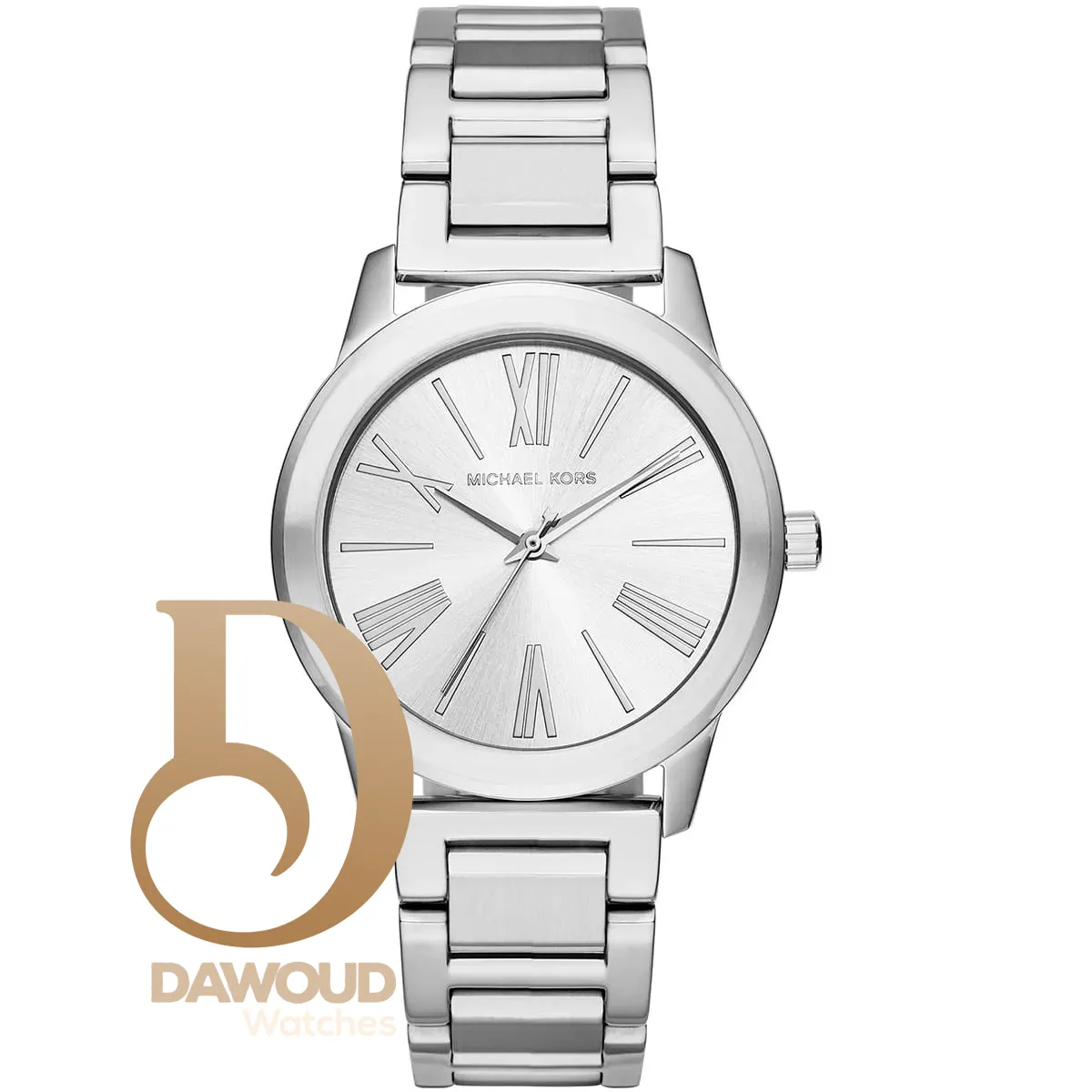 mk3489-michael-kors-watch-women-silver-dial-metal-stainless-steel-strap-quartz-battery-analog-three-hand-hartman ساعة مايكل كورس للنساء MK3489 - الصورة 1