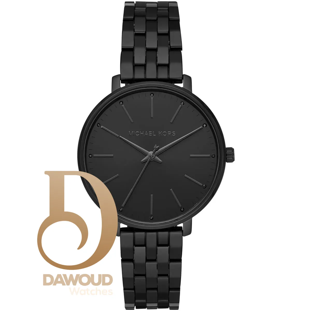 mk4455-michael-kors-watch-women-black-dial-metal-stainless-steel-strap-quartz-battery-analog-three-hand-sofie ساعة مايكل كورس للنساء MK4455 - الصورة 1