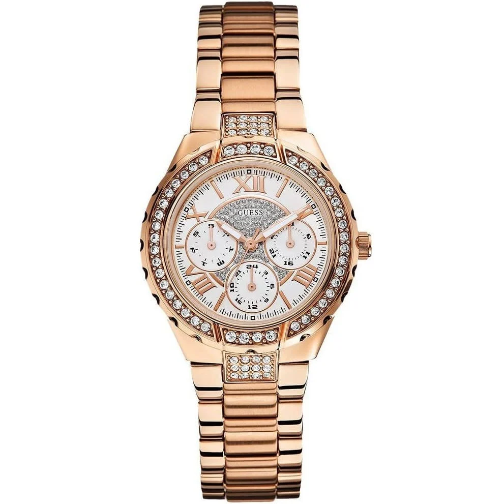 w0111l3-guess-watch-women-rose-gold-metal-viva ساعة جيس للنساء W0111L3 - Image 1