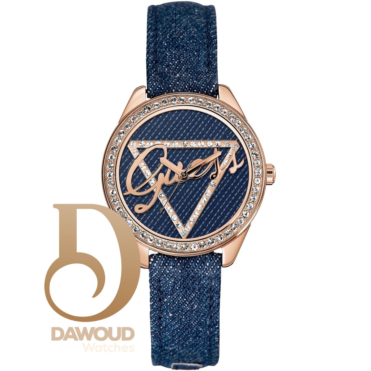 w0456l6-guess-watch-women-blue-jeans-little-flirt ساعة جيس للنساء W0456L6 - Image 1