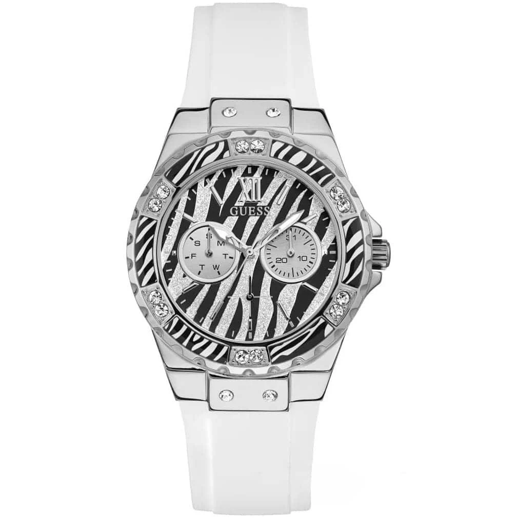 w0775l12-guess-watch-women-white-rubber-limelight ساعة جيس للنساء W0775L12 - الصورة 1
