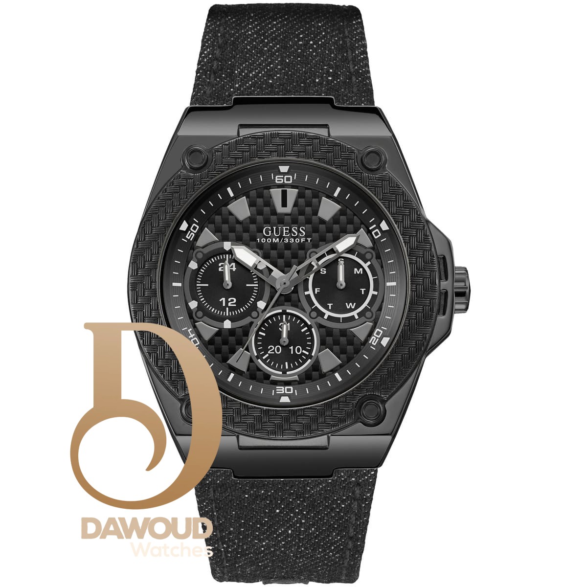 w1058g3 guess watch men black jeans legacy