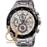 ساعة معدن كرونوغراف رجالية كاسيو اديفيس فضى