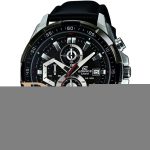 ساعة كاسيو اديفيس رجالية اسود جلد كرونوغراف