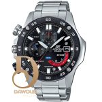 ساعة كاسيو اديفيس رجالية معدن فضى كرونوغراف