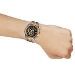 ساعة كاسيو اديفيس رجالية معدن فضى و ذهبى كرونوغراف - Image 4