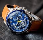 ساعة جلد بنى كاسيو اديفيس رجالية كرونوغراف - Image 3