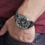 ساعة معدن كرونوغراف رجالية فضى كاسيو اديفيس - Image 4