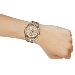 ساعة كاسيو اديفيس رجالية معدن فضى و ذهبى كرونوغراف - Image 4