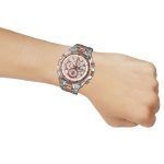 ساعة كاسيو اديفيس رجالية معدن فضى و نحاسى كرونوغراف - Image 6