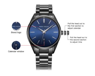 ساعة ميني فوكس للرجال بلون اسود MF0050G 2 MF0050G xq en 21