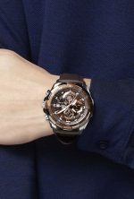 ⁦ساعة بنى كاسيو اديفيس رجالية جلد كرونوغراف⁩ - الصورة ⁦6⁩