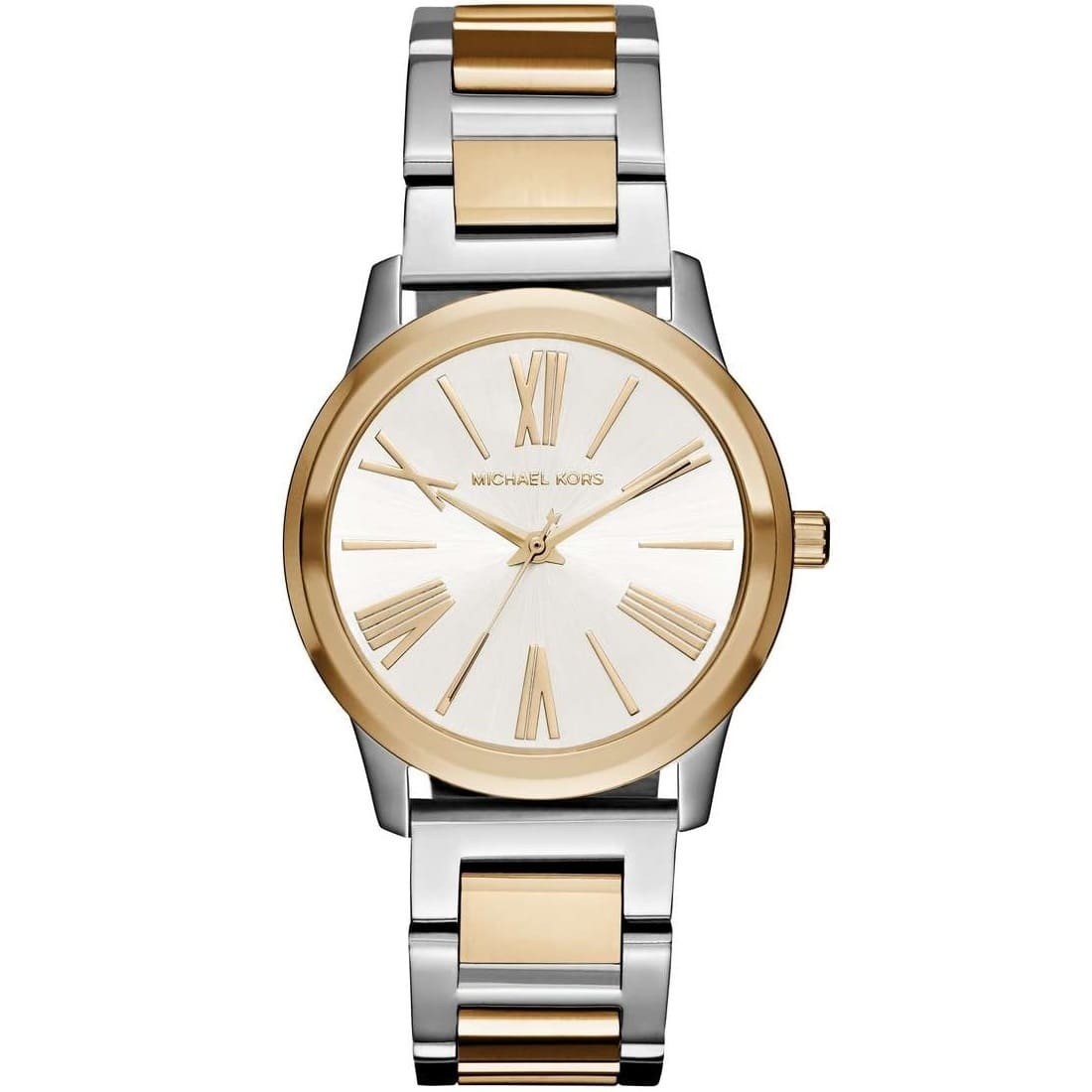mk3521-michael-kors-watch-women-silver-gold-metal-hartman ساعة مايكل كورس للسيدات MK3521 - الصورة 1