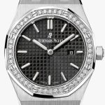 ⁦Audemars Piguet Royal Oak Black Dial women Watch⁩ - الصورة ⁦2⁩