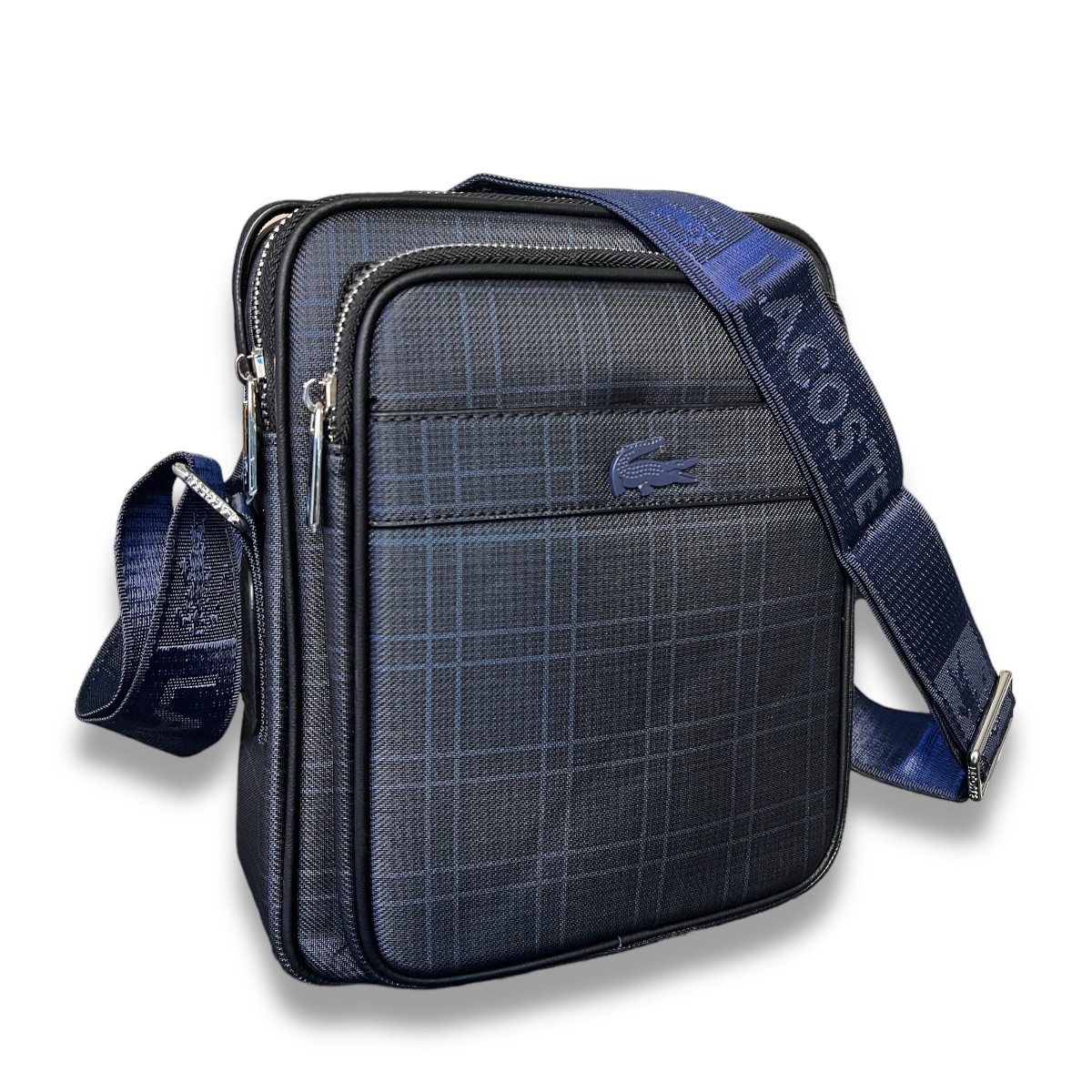 Men's Lacoste cross bag blue شنطة كروس لاكوست رجالي ازرق