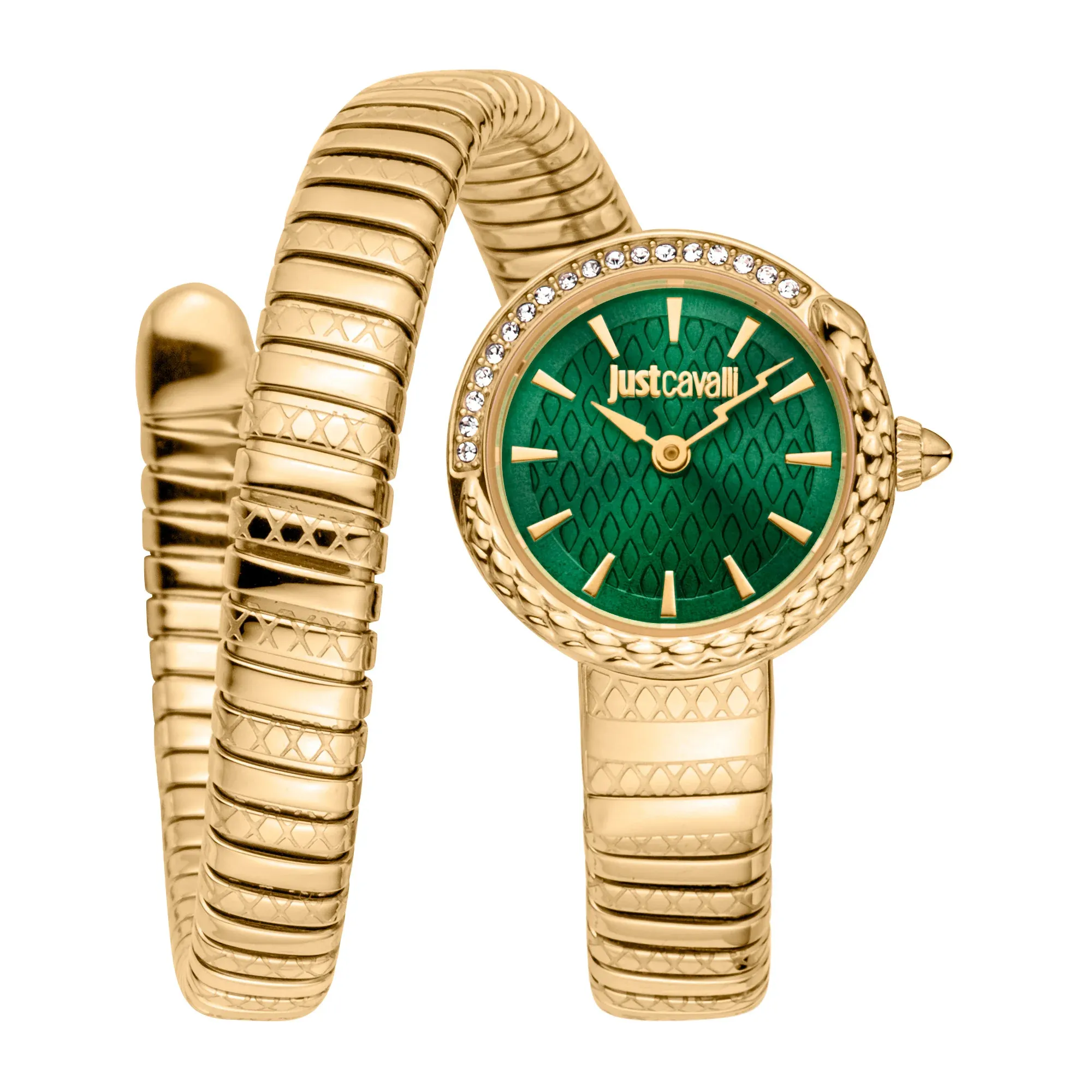 JC1L301M0035 Cerchio Snake Yellow Gold Bottle Green JC1L301M0035