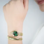 ⁦Brillante Snake Yellow Gold Green JC1L326M0035⁩ - الصورة ⁦4⁩