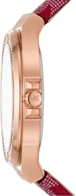 ⁦Michael Kors MK7308 Ladies Lennox Watch, Red, MK7308-AMZUK⁩ - الصورة ⁦2⁩