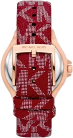 ⁦Michael Kors MK7308 Ladies Lennox Watch, Red, MK7308-AMZUK⁩ - الصورة ⁦3⁩