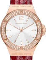 ⁦Michael Kors MK7308 Ladies Lennox Watch, Red, MK7308-AMZUK⁩ - الصورة ⁦4⁩