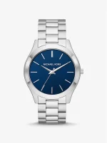 Michael Kors Oversized Slim Runway Men's Watch, Stainless Steel Watch