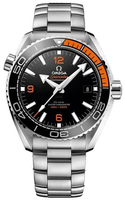 b1f67150-3a24-42f0-b101-377e44bd175b ساعه من OMEGA بلون مينا اسود وسير فضي من الستانليس ستيل - Image 1