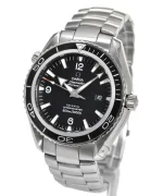 ساعه من007 OMEGA بلون مينا اسود وسير فضي من الستانليس ستيل - Image 4