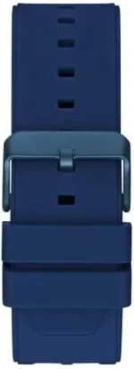 GUESS GW0443G1 Men's Quartz Analogue Watch with Silicone Strap, Blue/Black, One Size, Black Blue, One size - Image 4