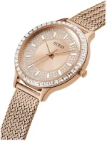 GUESS Dress Watch for Women, Quartz Movement, Analog Display, Rose Gold Stainless Steel Strap-GW0402L3 - Image 5