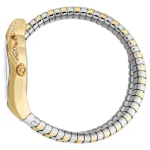 ⁦Just Cavalli Women Watch, Rose Gold Color Case, Silver Dial, Two Tone Silver & Rose Gold Color Metal Bracelet, 2 Hands, 3 ATM⁩ - الصورة ⁦2⁩