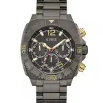 GUESS Stainless Steel Analog Black Dial Men's Watch-Gw0800G2