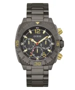 GUESS Stainless Steel Analog Black Dial Men's Watch-Gw0800G2