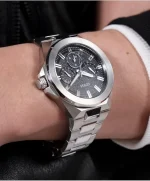 ⁦GUESS Men's Analog Quartz Watch with Stainless Steel Strap GW0798G1⁩ - الصورة ⁦5⁩