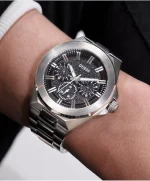 ⁦GUESS Men's Analog Quartz Watch with Stainless Steel Strap GW0798G1⁩ - الصورة ⁦6⁩