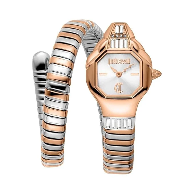 61XTigYtKnL._SX679_ Just Cavalli Brillante Snake Women Watch JC1L326M0065 - الصورة 1