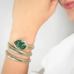 ⁦Just Cavalli Signature Snake Womens Stainless Steel Silver & Gold Color Two Tone Watch - JC1L323M0055⁩ - الصورة ⁦3⁩