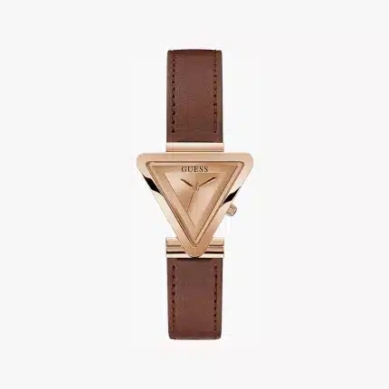 GUESS GW0548L2 Ladies 34mm Watch - Black Strap Champagne Dial Gold Tone Case