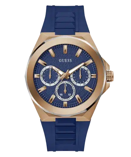 Guess Men's 46mm Rose PVD Quartz Watch GW0799G2