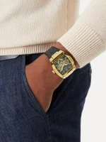 ⁦GUESS Stainless Steel Analog Black Dial Men's Watch-Gw0786G1⁩ - الصورة ⁦3⁩